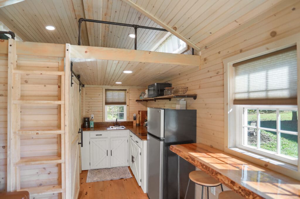 a custom cabin interior